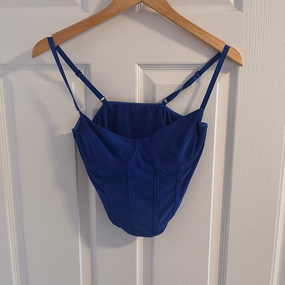 Royal blue corset top - Picture 2 of 4